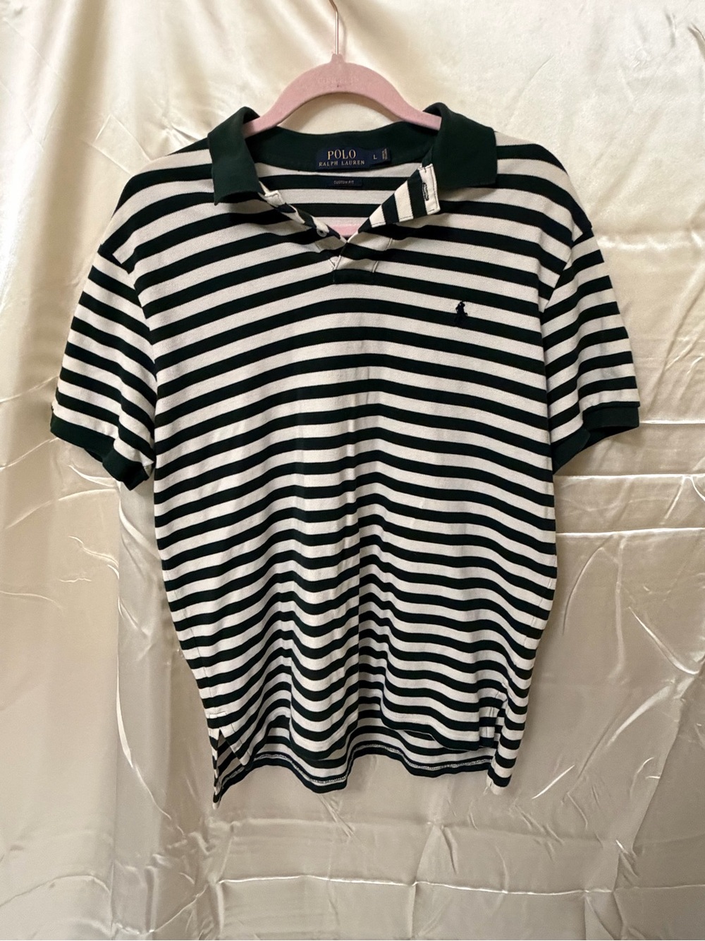 Polo Ralph Lauren Custom Fit Striped Polo Shirt Men’s Large